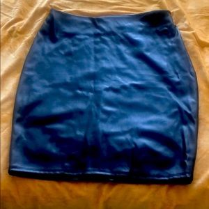 Leatherette pencil skirt